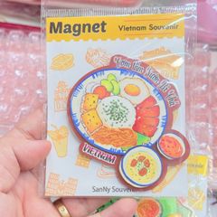 Nam châm Gỗ 3D Trang Trí Tủ Lạnh Fridge Magnet - Hình Ảnh Con Người Việt Nam - Món Ăn Việt Nam - Quà lưu niệm Việt Nam