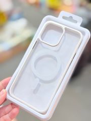 Case Ốp điện thoại iPhone Trong Likgus Magsafe Viền Màu Nhám Lưng Trong Không Vàng 16/Plus/Pro/Promax - PREMIUM Classic Design