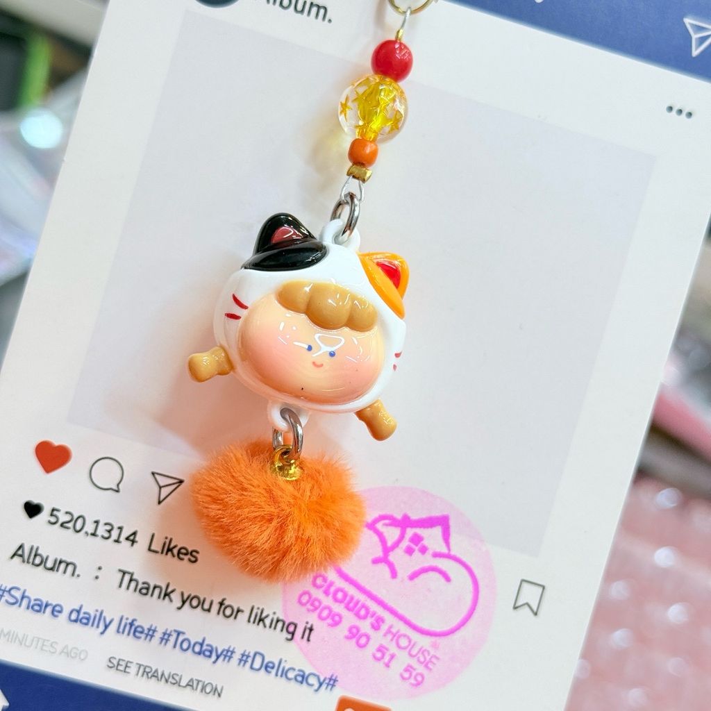 Móc Treo/ Móc Khóa Cặp Cô Gái Coslay Lông Tết 2026