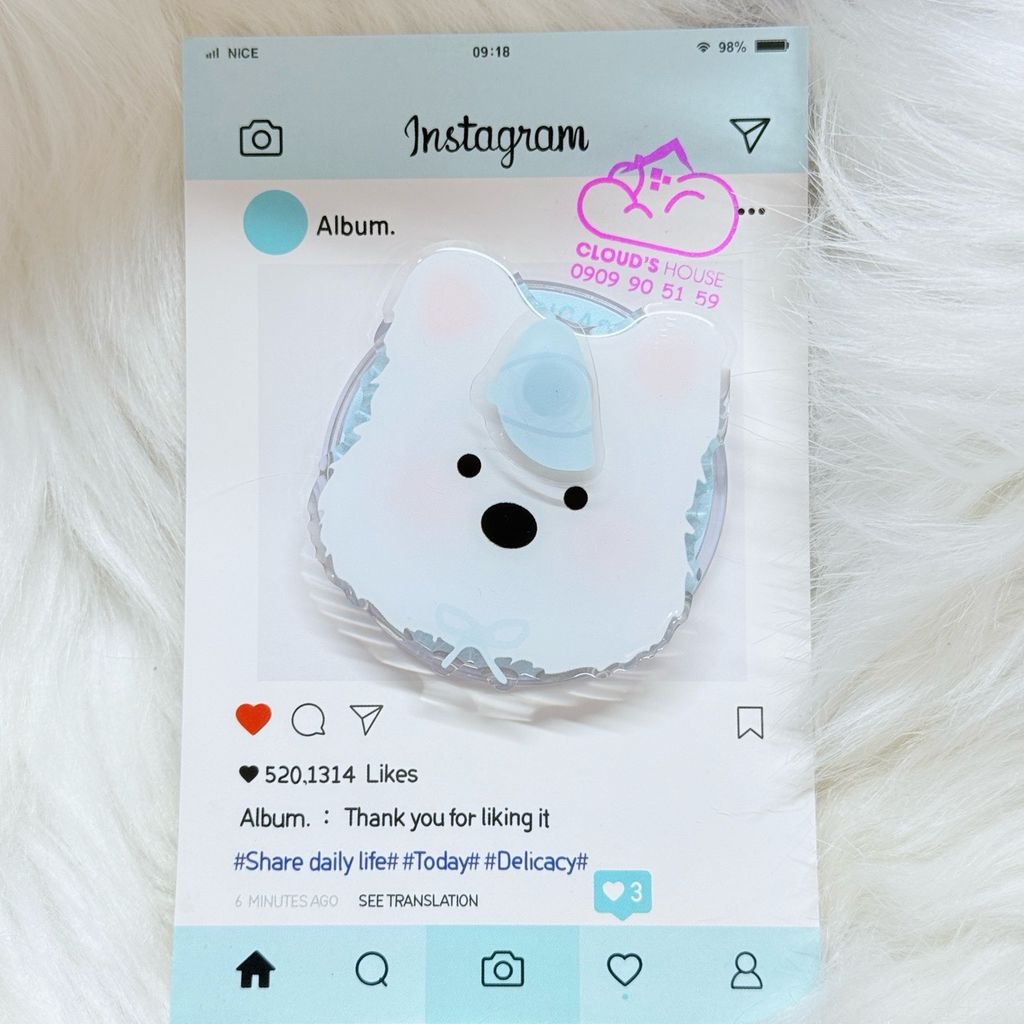 POPSOCKET Magsafe Nam Châm Hít CHÓ - MÈO Kute