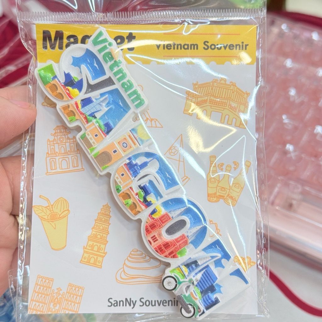 Nam châm Magnet Trang Trí Tủ Lạnh Fridge Magnet - Địa Danh Việt Nam - Món Ăn Việt Nam - Quà lưu niệm Việt Nam