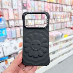 Case Ốp Điện thoại iPhone TAKASHI MURAKAMI x CASETiFY FLOWERS BLOOM Màu Đen Basic iPhone 17/16/15Pro/Promax