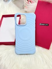 Case Ốp Điện thoại iPhone Casetify Ripple Case Màu Xanh Da Trời Pastel Magsafe Basic iPhone 17/16/15Pro/Promax