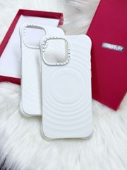 Case Ốp Điện thoại iPhone Casetify Ripple Case Trắng - Classic White Magsafe Basic iPhone 17/16/15Pro/Promax
