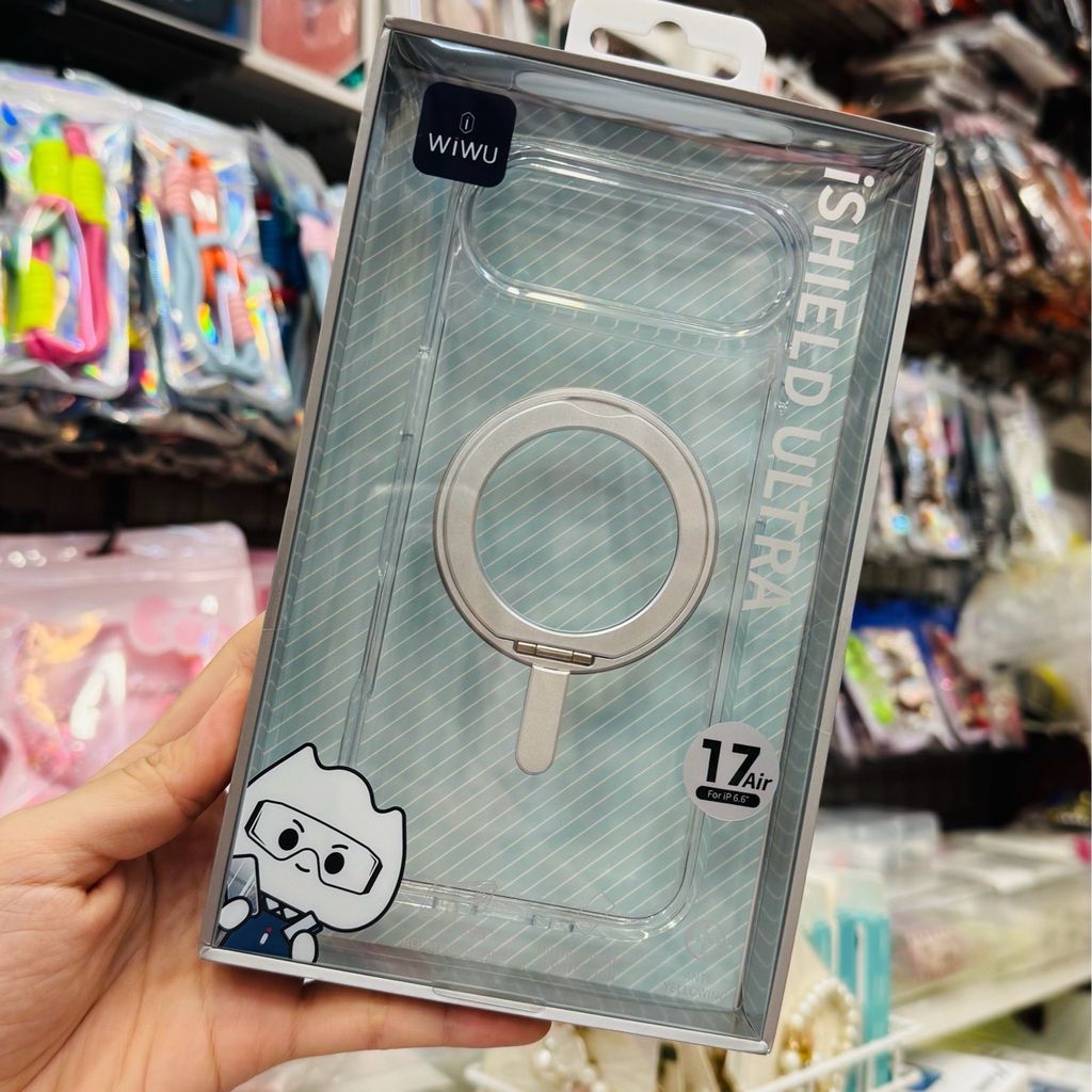 Case Ốp điện thoại iPhone Wiwu Isheild Ultra Magsafe Trong Chống Dựng iPhone 16/Pro/Promax