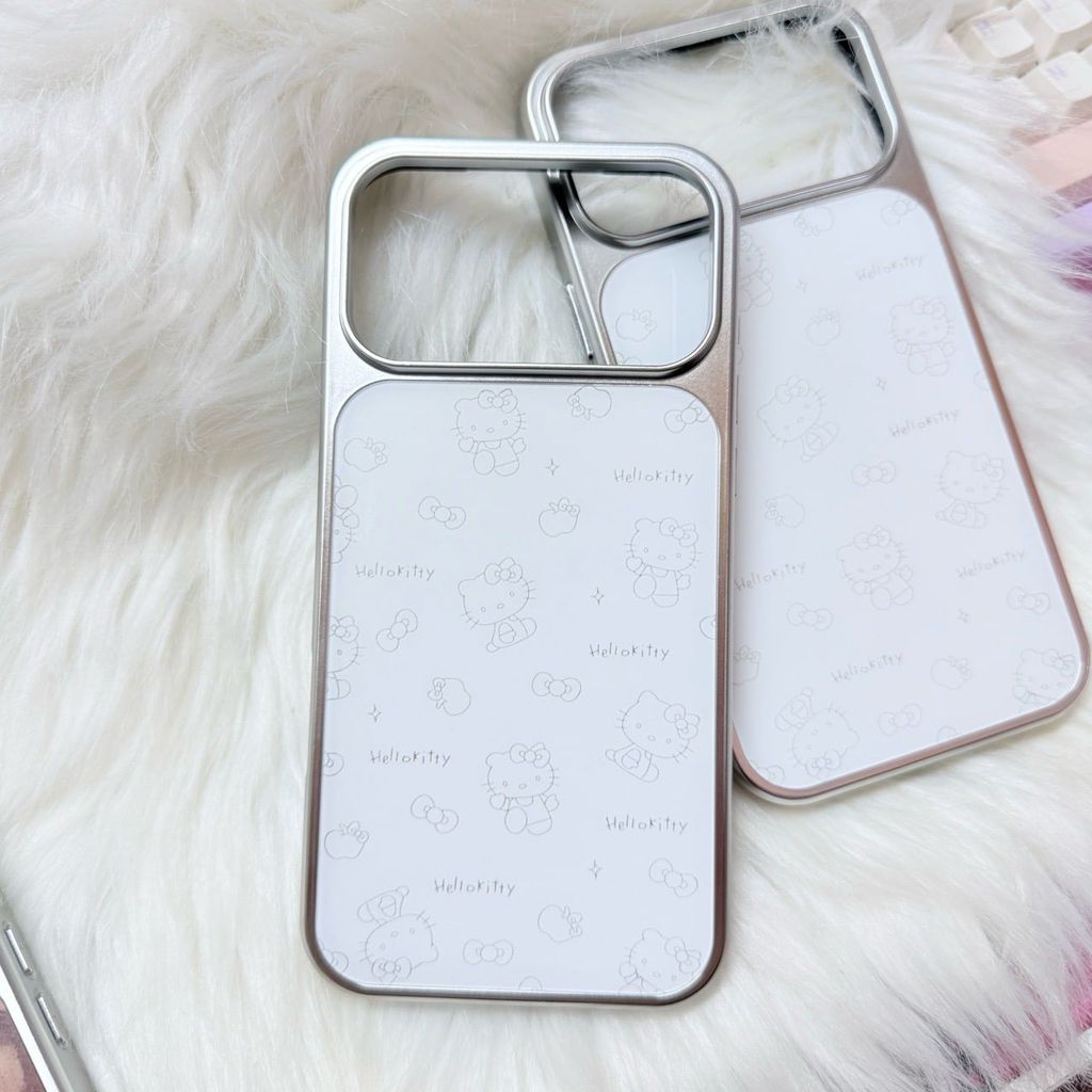 Case Ốp điện thoại iPhone Hello Kitty Trắng hoạ tiết mini iPhone 13/14/15/16/17/Plus/Pro/Promax