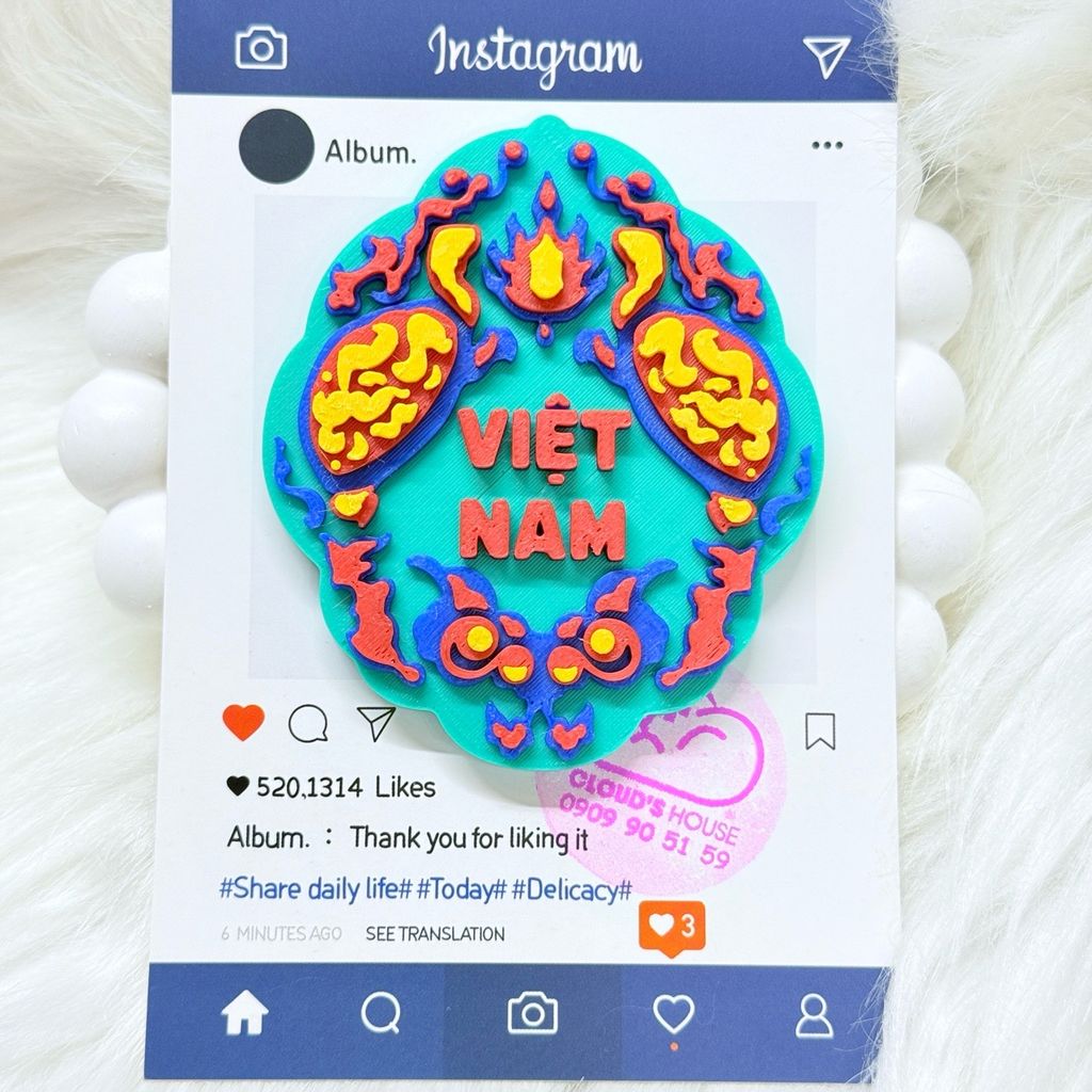 CNHN- Nam Châm Hít/ Dán Tủ Lạnh Quà Lưu Niệm Việt Nam Fridge Magnet - Refrigerator Magnet