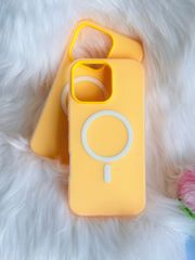 Case Ốp điện thoại iPhone Magsafe Trơn 2 Lớp Basic màu Vàng iPhone 13/14/15/16/Pro/Promax