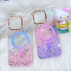 Case Ốp điện thoại iPhone Likgus Trong Ombre Nhiều Màu Bling Bling Magsafe iPhone 16/17/Promax