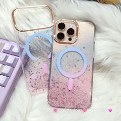 Case Ốp điện thoại iPhone Likgus Trong Ombre Nhiều Màu Bling Bling Magsafe iPhone 16/17/Promax