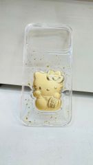 Case Ốp điện thoại iPhone Trong Dẻo Hello Kitty Vàng iPhone 13/14/15/16/17 Pro/Promax TẾT
