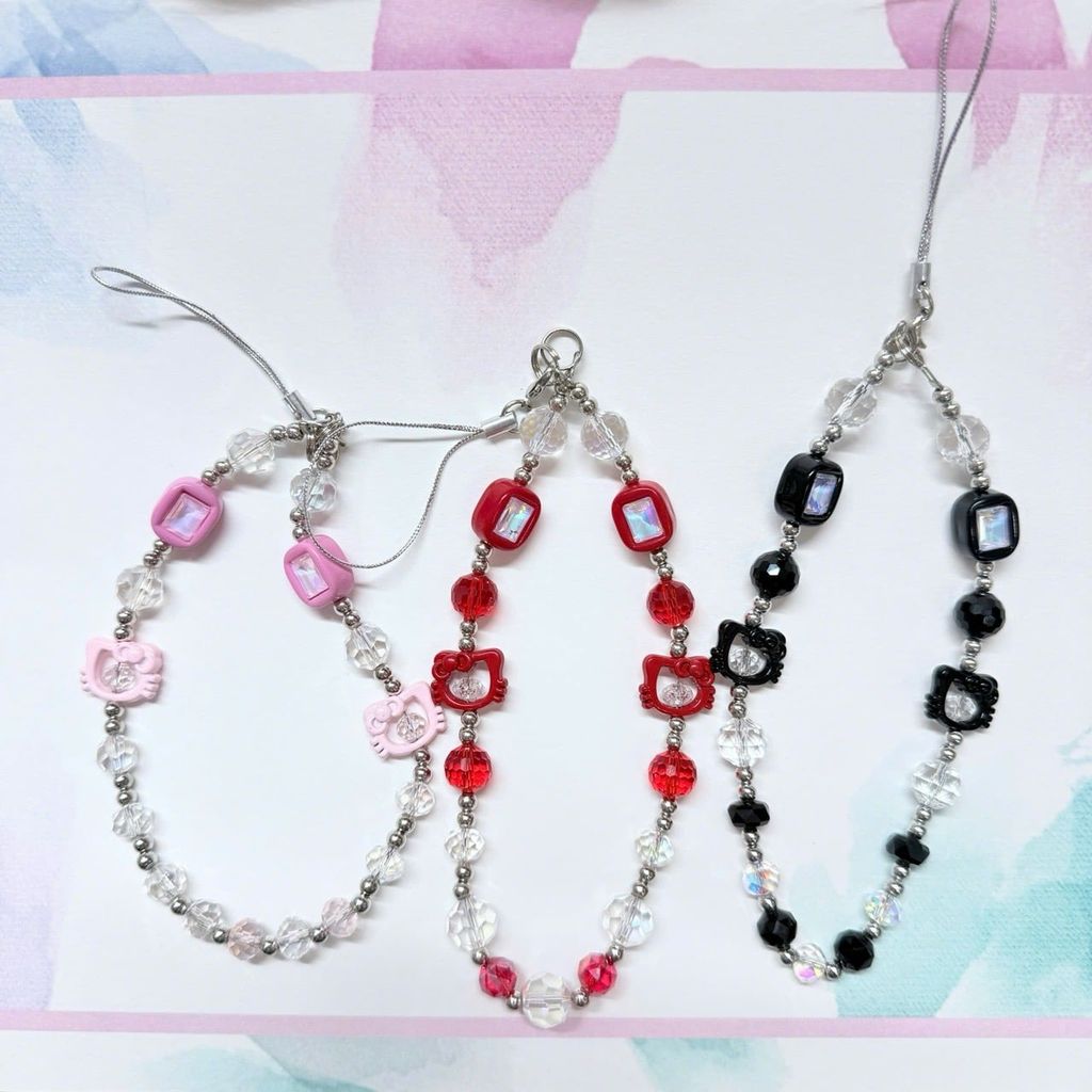 Dây đeo điện thoại ngắn Hello Kitty charm Kute (Quảng Châu, Thái Lan)