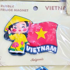 Nam châm Nhựa Dẻo Trang Trí Tủ Lạnh Fridge Magnet - Hình Ảnh Con Người Việt Nam - Món Ăn Việt Nam - Quà lưu niệm Việt Nam