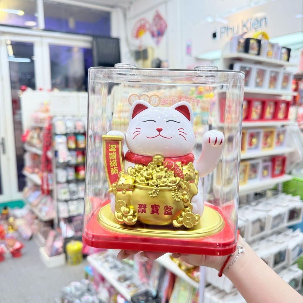 MÈO THẦN TÀI Cầm Vàng & Liểng Size Lớn- Mèo May Mắn - TẾT - Năng Lượng