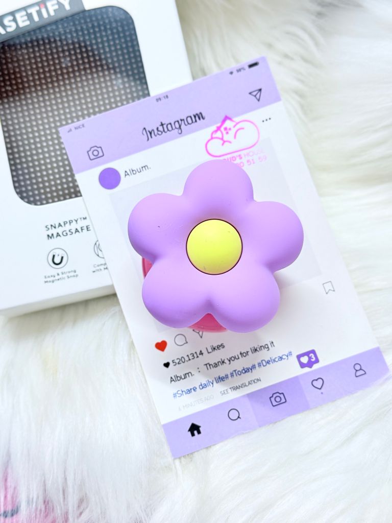POPSOCKET Magsafe Nam Châm Hít CaseTify BÔNG HOA đê Chữ C