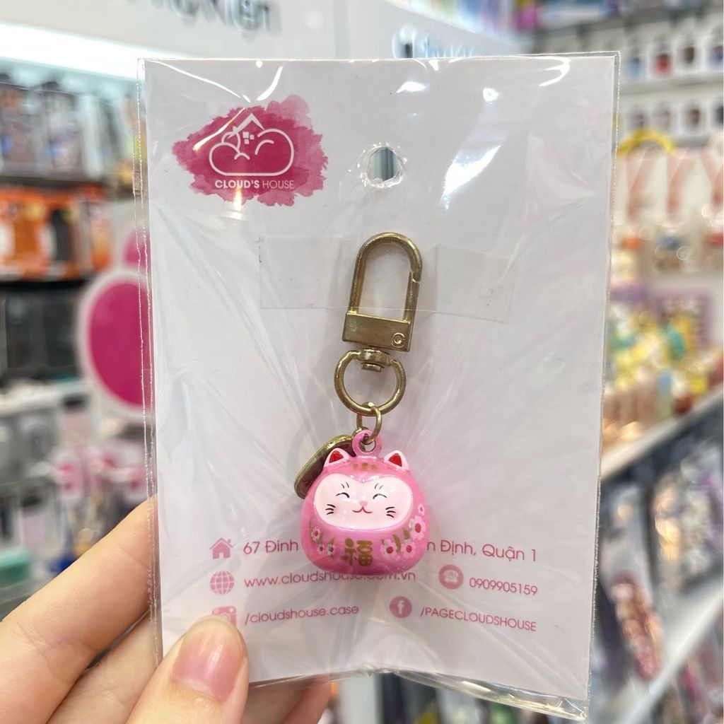 Móc Treo Mèo May Mắn Lớn Nhiều Màu