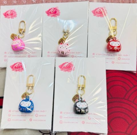 Móc Treo Mèo May Mắn Lớn Nhiều Màu ( LOẠI MÓC NGẮN)