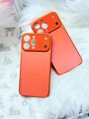 Case Ốp Điện thoại iPhone Nhám Màu Cam Basic Bảo Vệ Camera Magsafe Basic iPhone 17/16/15Pro/Promax