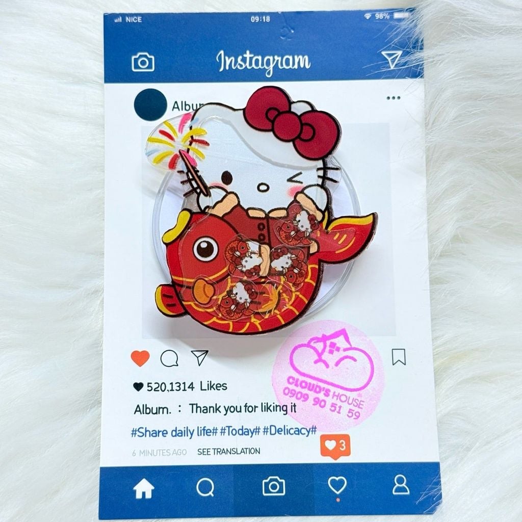POPSOCKET Magsafe Nam Châm Hít Hello Kitty Kute