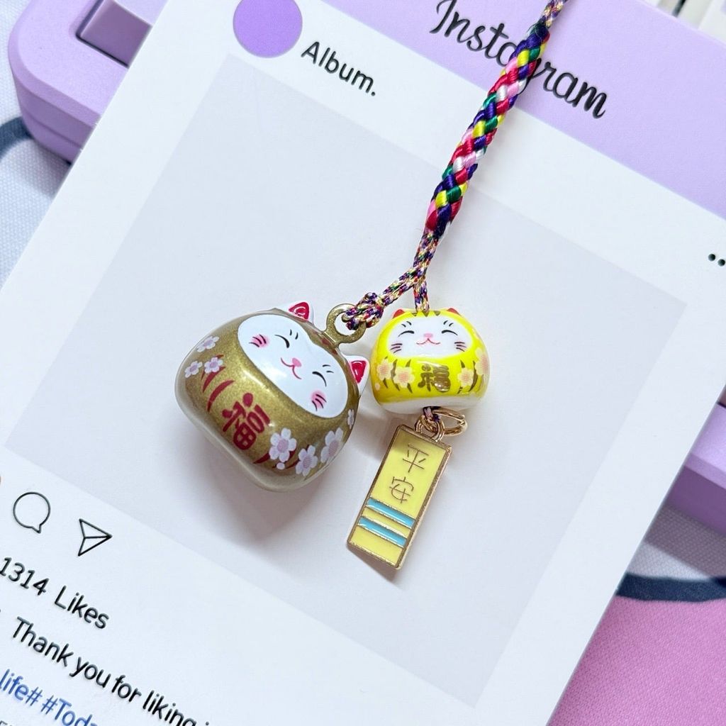Móc Điện Thoại Mèo Lớn Mèo Nhỏ Móc Túi Phụ Kiện Đẹp nhiều màu (ánh hologram)