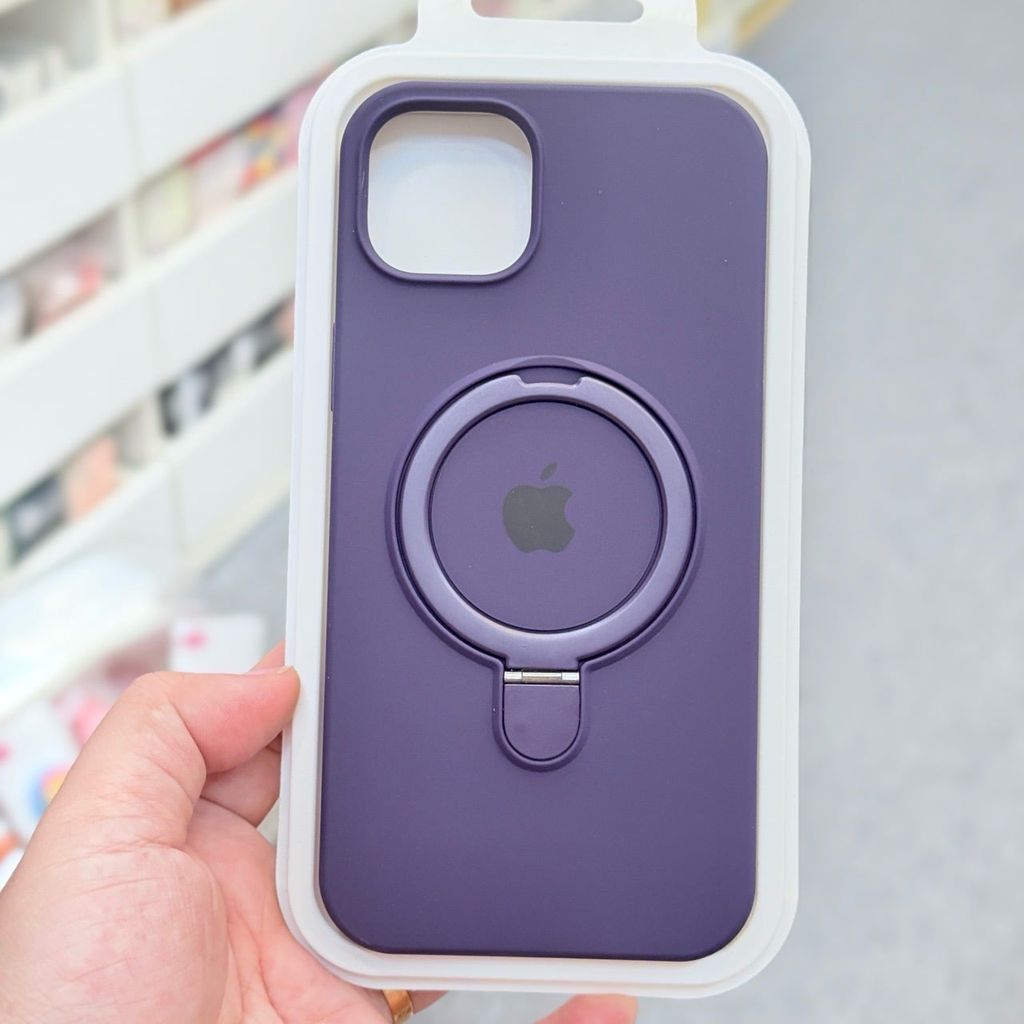 Case Ốp điện thoại Silicone Chống Dựng Nhiều Màu Magsafe iPhone 15Plus/16/16Plus