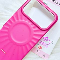 Case Ốp điện thoại iPhone Màu Hồng Cánh Sen Chấm Bi Poli Corner Magsafe Basic iPhone 17/16/15/14/13/12/Pro/Promax