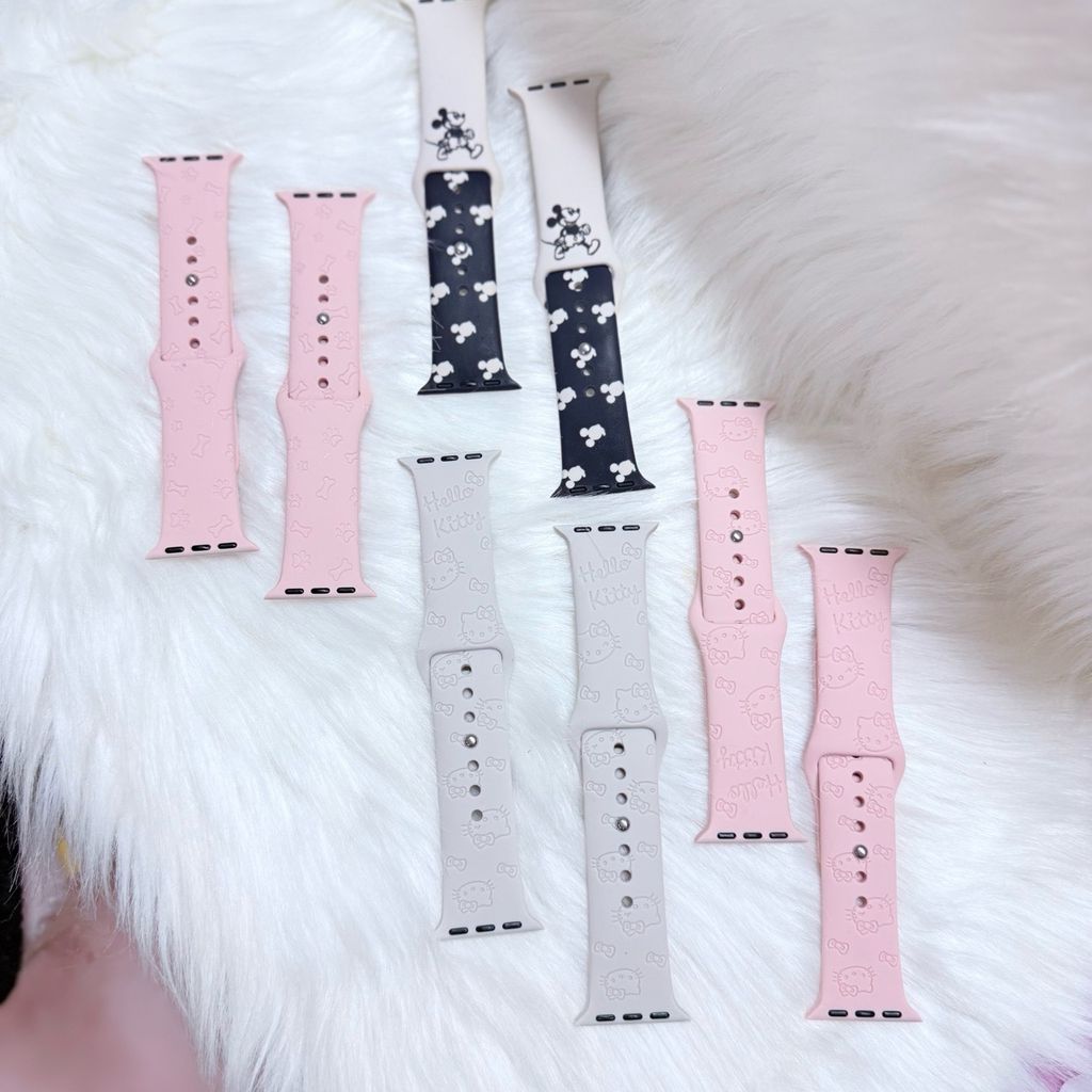 Dây Apple Watch Silicone Họa tiết HELLO KITTY chống bẩn