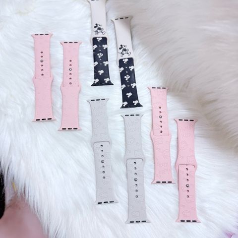 Dây Apple Watch Silicone Họa tiết HELLO KITTY chống bẩn