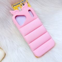 Case Ốp điện thoại iPhone CÁNH THIÊN THẦN Su dẻo 3D Nổi iPhone 12/13/14/15/16/17Plus/Pro/Promax - MÀU HỒNG