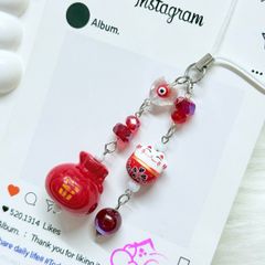 Móc Treo Mèo Đỏ May Mắn