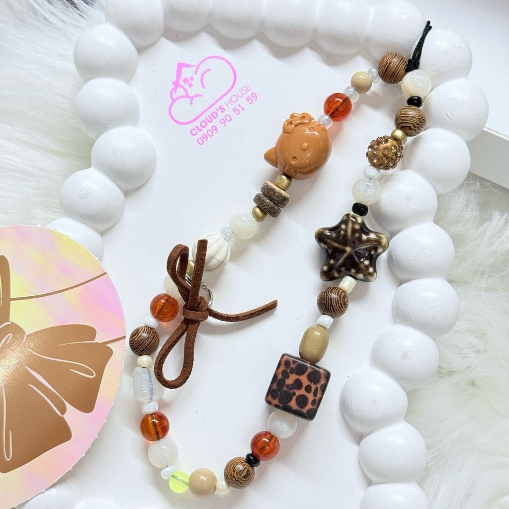 Dây đeo điện thoại ngắn Hello Kitty charm Kute (Quảng Châu, Thái Lan)
