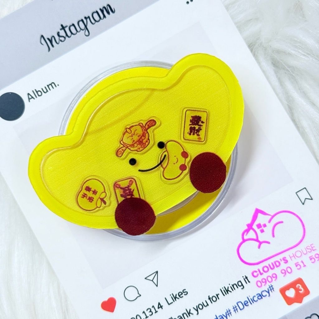 POPSOCKET Magsafe Nam Châm Hít Mẫu Mèo May Mắn Thần Tài TẾT 2026