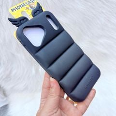 Case Ốp điện thoại iPhone CÁNH THIÊN THẦN Su dẻo 3D Nổi iPhone 12/13/14/15/16/17Plus/Pro/Promax - MÀU ĐEN