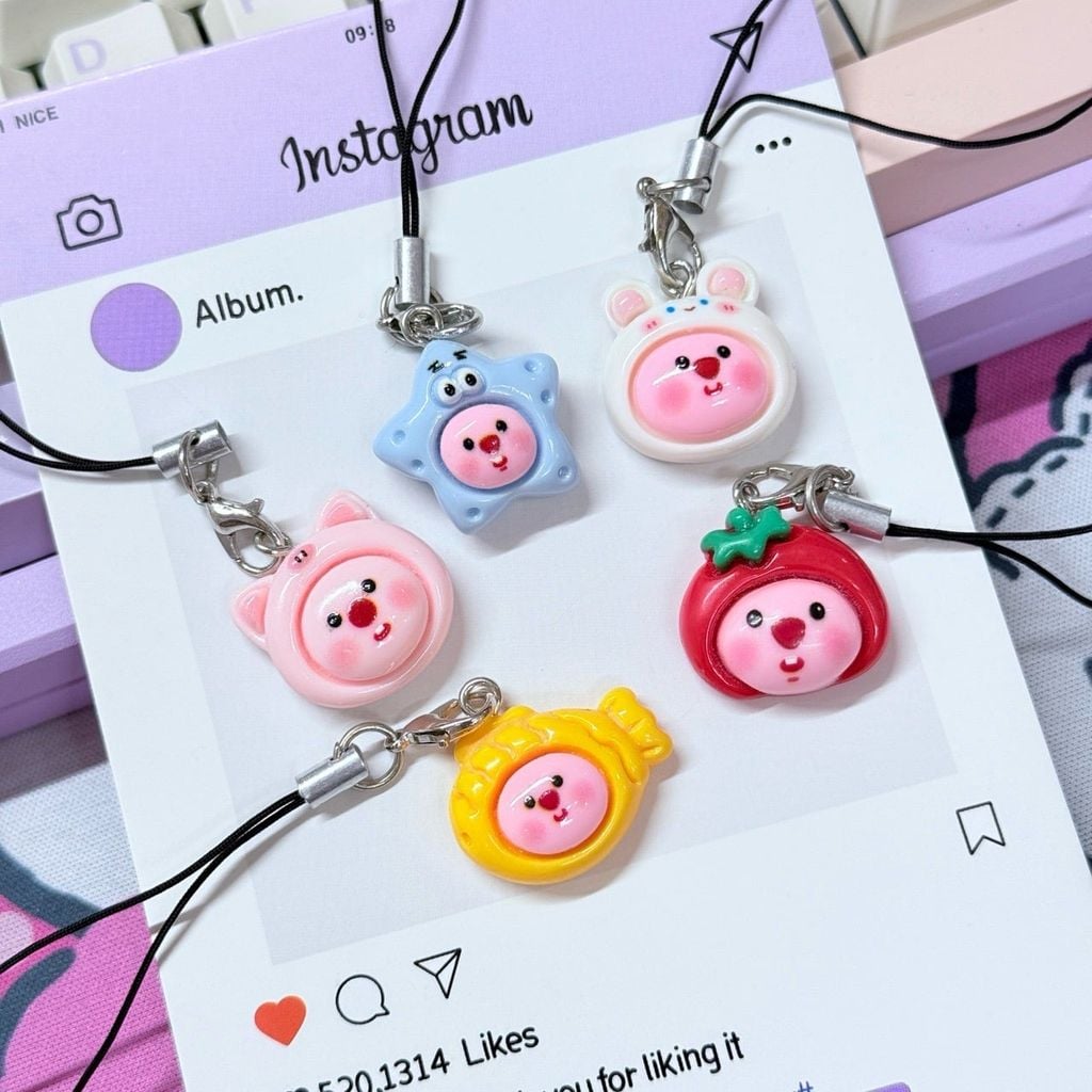 Móc treo điện thoại mini cute dễ thương nhiều mẫu