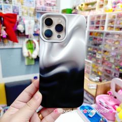 Case Ốp điện thoại iPhone Gợn Sóng Ombre Đen iPhone 13/14/15/16/Pro/Promax