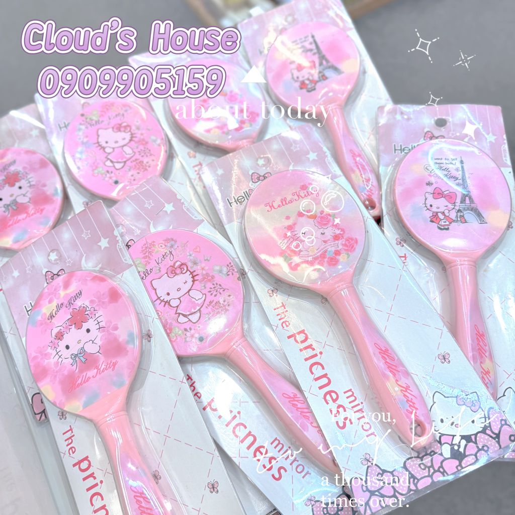 Gương Cầm Tay Trang Điểm Hello Kitty