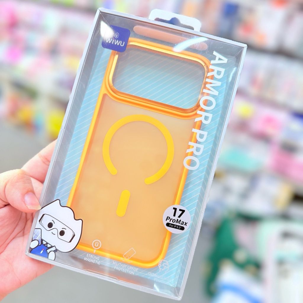 Case Ốp điện thoại iPhone Wiwu ARMOR PRO Magsafe NHÁM iPhone 17/Pro/Promax
