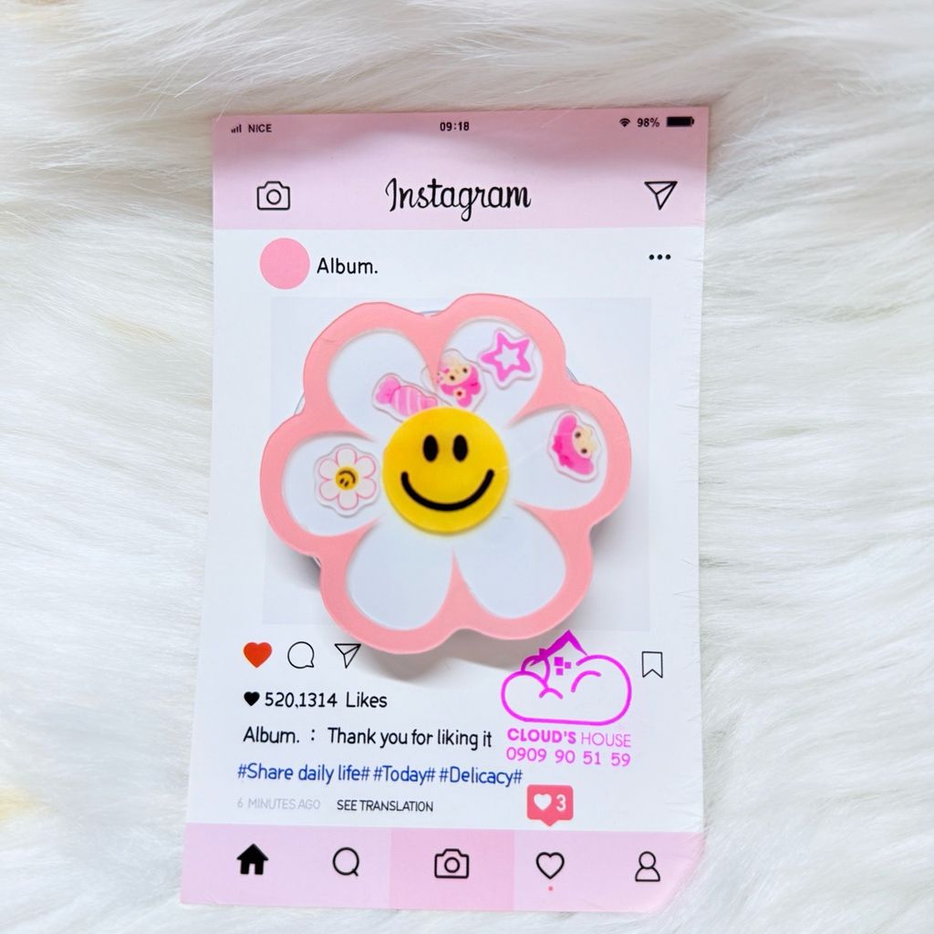 POPSOCKET Magsafe Nam Châm Hít Mẫu BÔNG HOA