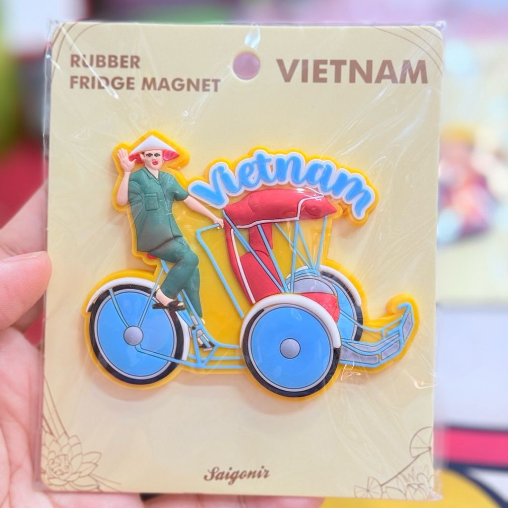 Nam châm Nhựa Dẻo Trang Trí Tủ Lạnh Fridge Magnet - Hình Ảnh Con Người Việt Nam - Món Ăn Việt Nam - Quà lưu niệm Việt Nam