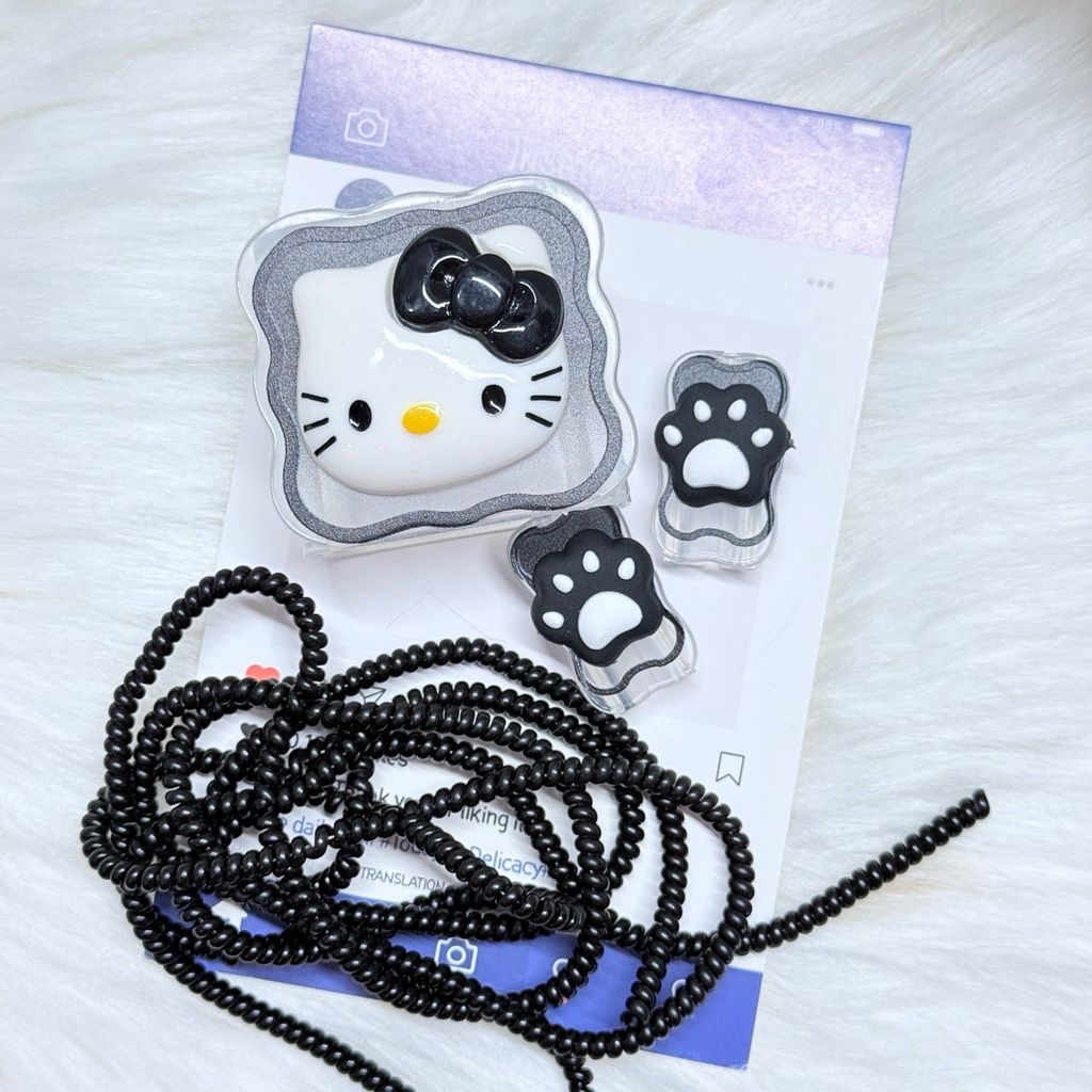 COMBO BẢO VỆ CÓC CÁP SẠC HELLO KITTY