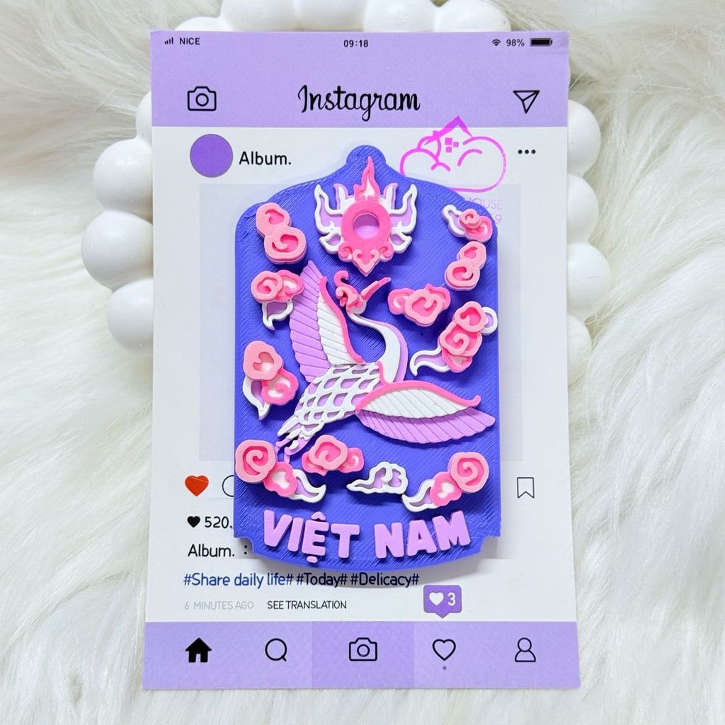 CNHN- Nam Châm Hít/ Dán Tủ Lạnh Quà Lưu Niệm Việt Nam Fridge Magnet - Refrigerator Magnet