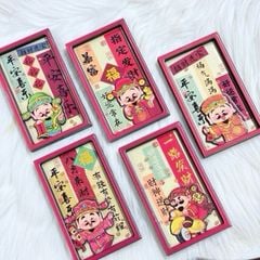 Magnet Trang Trí Tủ Lạnh Vuông Ông Thần Tài Thần Tài Tết ( 5 Mẫu)