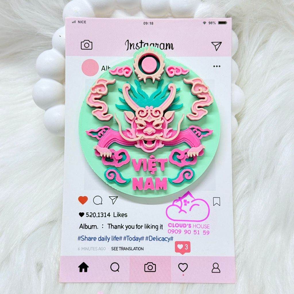 CNHN- Nam Châm Hít/ Dán Tủ Lạnh Quà Lưu Niệm Việt Nam Fridge Magnet - Refrigerator Magnet