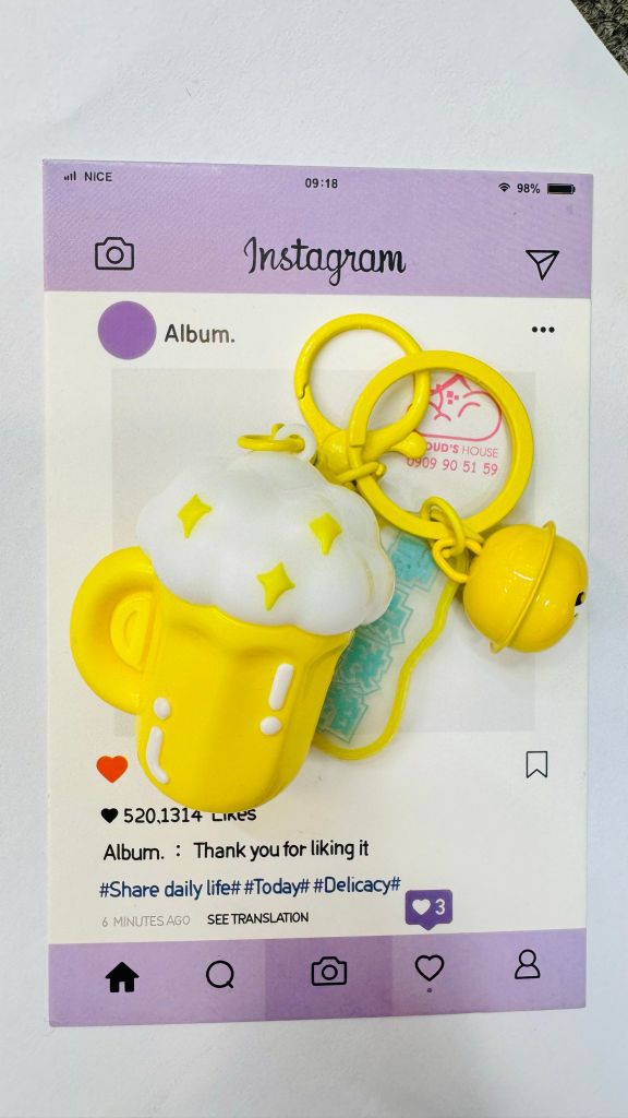 Móc Khóa Mồi Nhậu & Bia