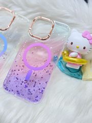 Case Ốp điện thoại iPhone Likgus Trong Ombre Nhiều Màu Bling Bling Magsafe iPhone 16/17/Promax