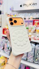Case Ốp Điện thoại iPhone TAKASHI MURAKAMI x CASETiFY FLOWERS BLOOM Màu Kem Basic iPhone 17/16/15Pro/Promax