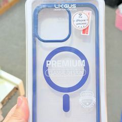Case Ốp điện thoại iPhone Trong Likgus Magsafe Viền Màu Nhám Lưng Trong Không Vàng 16/Plus/Pro/Promax - PREMIUM Classic Design