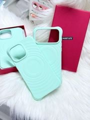 Case Ốp Điện thoại iPhone Casetify Ripple Case Xanh Mint Pastel Magsafe Basic iPhone 17/16/15Pro/Promax