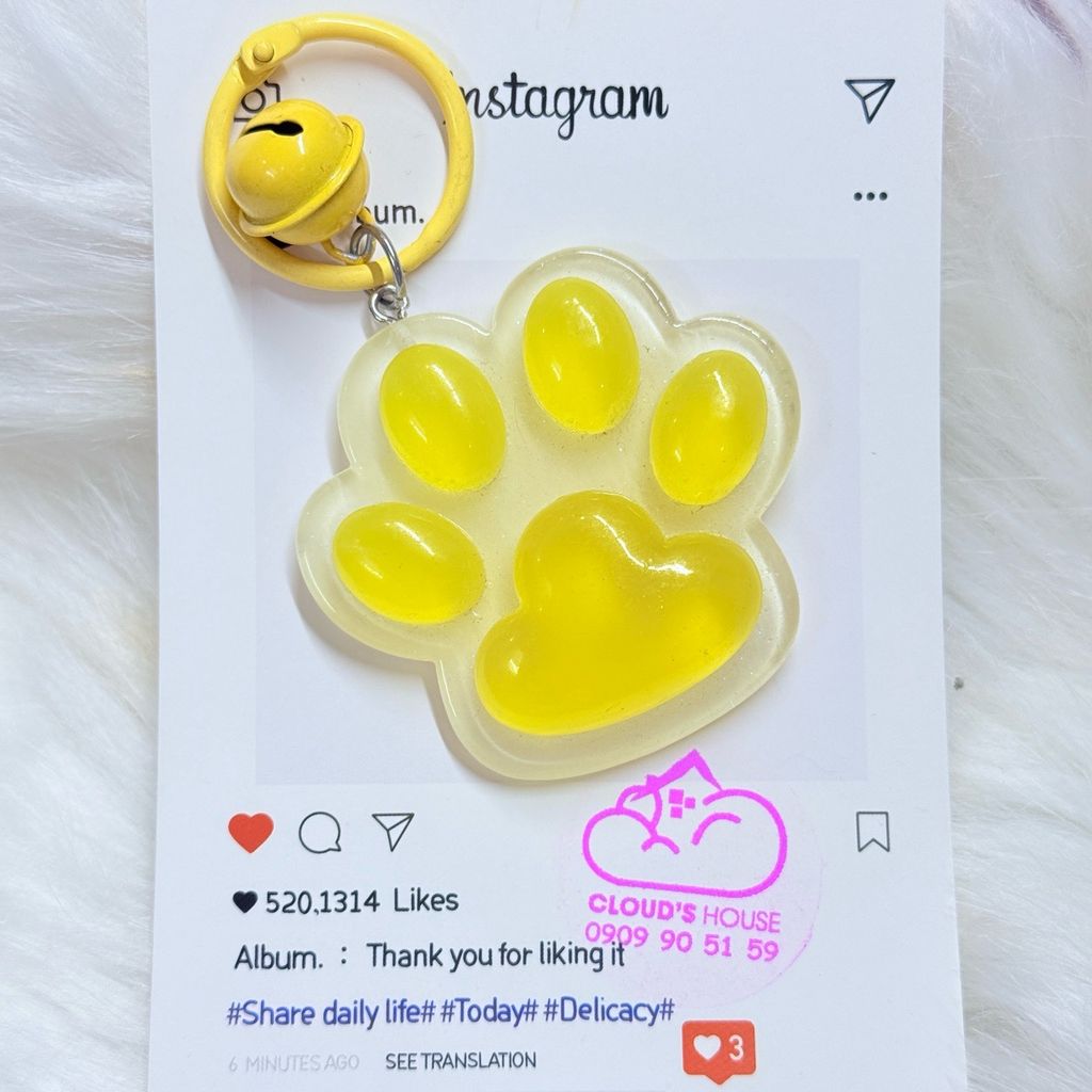 Móc treo điện thoại mini cute dễ thương - MẪU CHÂN MÈO