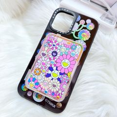 Case Ốp Điện thoại iPhone Hoa Cười & Sticker Nhiều Màu x Murakami Flower Mirror CaseTify iPhone 17/16/Promax